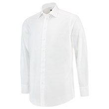 Heren overhemd stretch wit