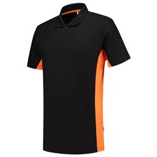 Polo bi-color zb zwart / oranje