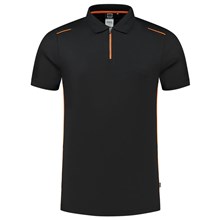Poloshirt Accent zwart/oranje