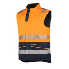 Sioen bodywarmer Vikja FR-AST oranje/marine