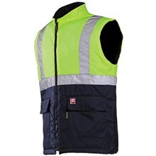 Bodywarmer Siopor geel/blauw