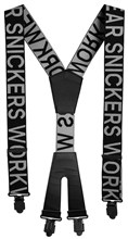 Snickers bretels logo one size zwart/grijs
