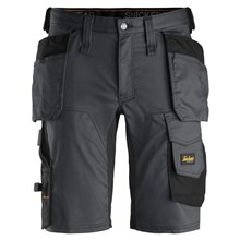Snickers stretch korte broek met holsterzak grey/black