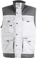 Bodywarmer Dassy Hulst wit/cementgrijs