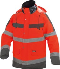 Parka Atlantis Hi-Vis rood/grijs