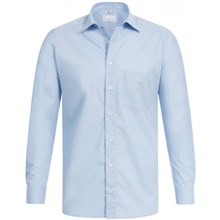 Greiff heren overhemd LS regular fit l.blauw