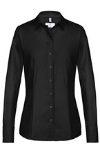 Greiff Dames Blouse zwart regular fit LS