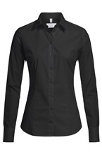 Greiff Dames Blouse zwart slim fit LS