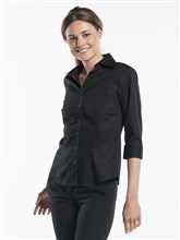 Damesblouse zwart stretch