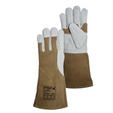 Lashandschoen leer beige naturel maat 10 6 pr