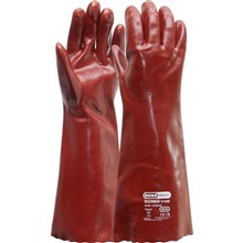 Handschoen OXXA 17-045 PVC rood 45cm maat 10 12 paar