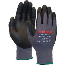 Handschoen OXXA Nitrile foam zwart 12pr