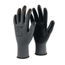 handschoen Allround Nitril 10-510 grijs/zwart 12pr