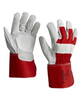 Handschoen Bullflex boxleder gevoerd rode kap mt 10 12pr