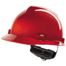 Helm MSA V-Gard 500 Fas-Trac rood
