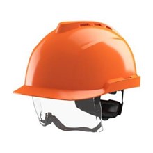 Veiligheidshelm MSA V-Gard 930 met bril oranje