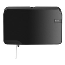 Toiletroldispenser Quartz mini duo jumbo zwart