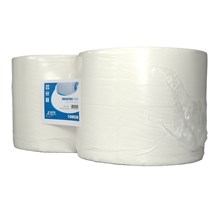 Industrieel papier cellulose 2-lgs 380mx24cm wit 2rol