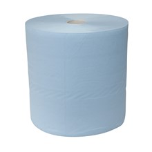 Industrieel papier cellulose 3-lgs 380mx37cm blauw 1rol