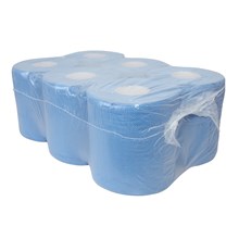 Midi poetspapier recycled 2-lgs 150mx20,4cm blauw 6rol