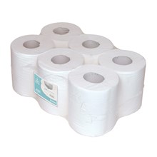 Midi poetspapier recycled 1-lgs 300mx20cm wit 6rol