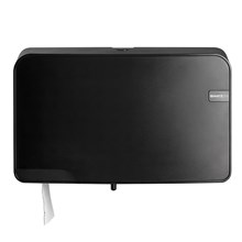 Toiletroldispenser Quartz mini duo jumbo zwart BRUIKLEEN