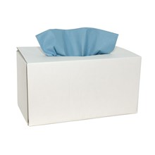 X-wipe blauw 1-lgs 42x34 cm dispenserdoos a 160 doek