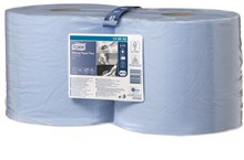 Tork Poetspapier blauw 2-lgs 170mx23,5 cm 2 rol