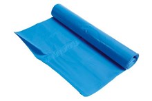 Plasticzak blauw 80x110cm 25my 15rol a 20stks