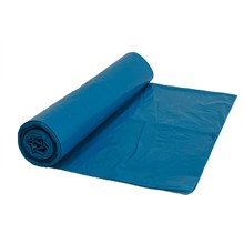 Plasticzak blauw 70x110cm 50my  10 rol a 25stk