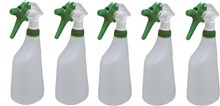 Fles 600cc incl. trigger groen transparant